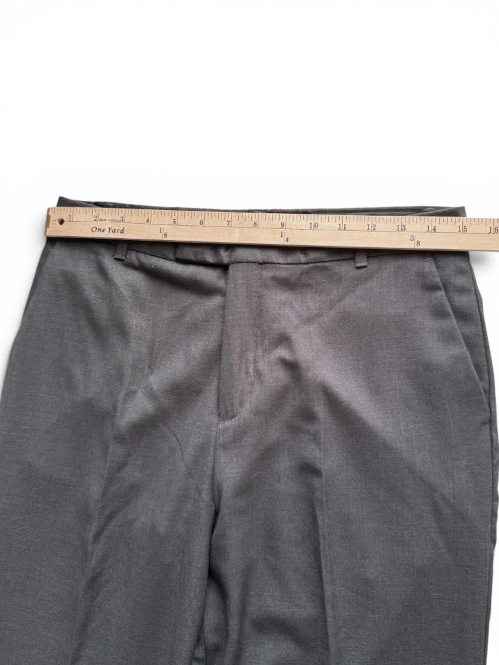 CALVIN KLEIN Gray Dress Pants Men’s Size 20 Regular Flat Front